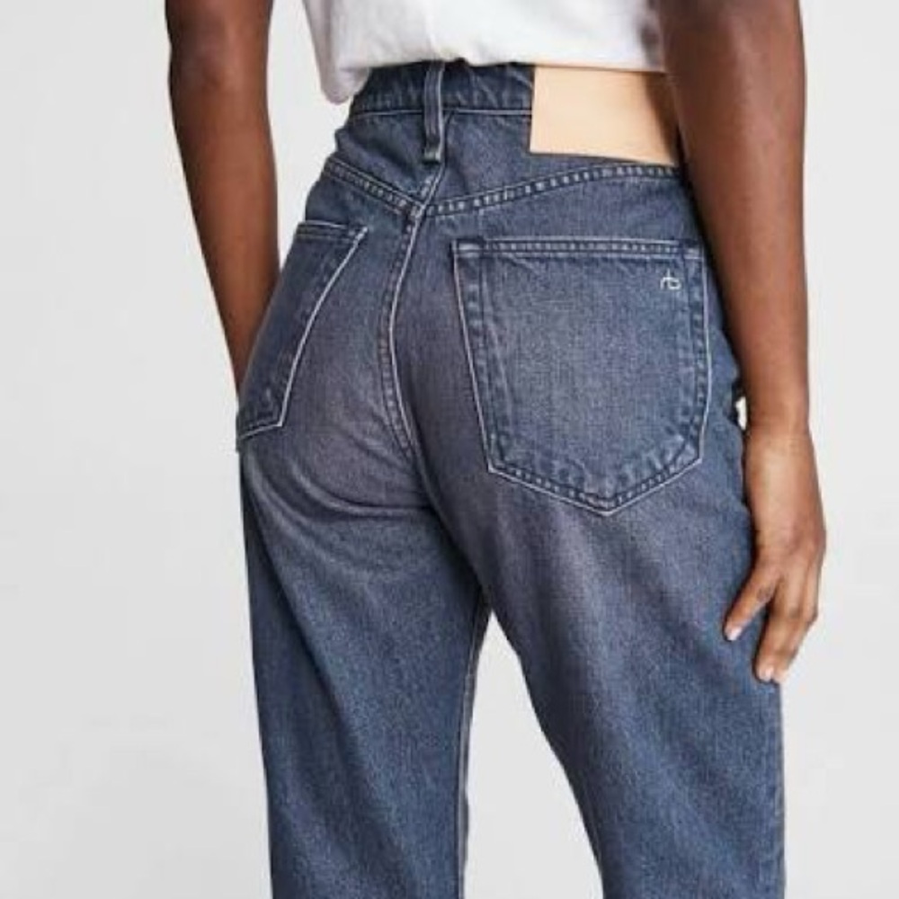 Rag & Bone High Rise Dark Blue mom jeans